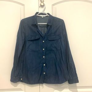 *2 items for $20* Like new blue Dynamite denim button up shirt